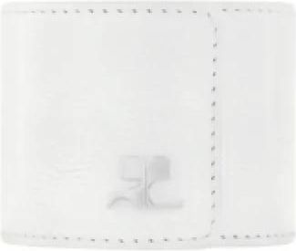 Courr&egrave;ges Heritage Slap Bracelet - Dames - Armbanden - Wit - ONE Size - Leer - Accessoires