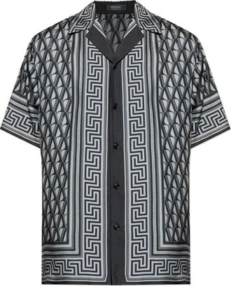 Versace Camicie Grigio, Nero-Uomo