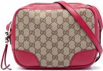 Gucci Pre-owned Bree Crossbody Bag - Dames - Vintage Schoudertas - Beige - ONE Size - Leer - Vintage