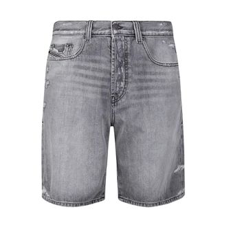 Diesel Denim Shorts, male, Gray, Size: W32 Regular Short