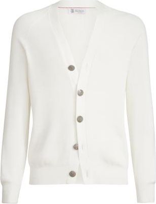 Brunello Cucinelli English Rib knit cardigan in Panama at Nordstrom, Size 46 It