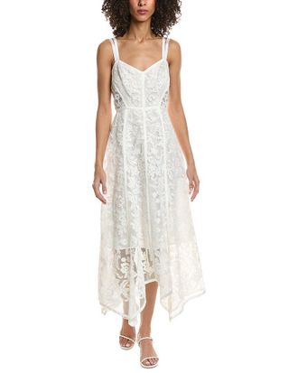 Marchesa Lace Midi Dress