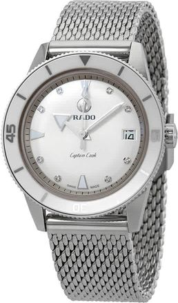 Rado HyperChrome Captain Cook Automatic Diamond Silver Dial Ladies Watch R32500703