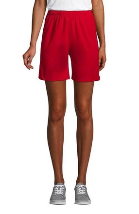Lands End School Uniform Mesh Gym Shorts in Red at Nordstrom, Size X-Large