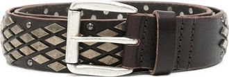 Our Legacy Abstract Snake Leather Belt