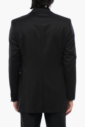 Corneliani CC COLLECTION Giacca a 1 Bottone In Lana Vergine e Seta con Revers a Lancia Corneliani