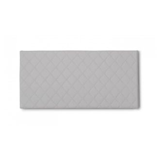Dmora Dmora - Cabecero De Cama Dbernab, Cabecero En Polipiel En La Pared, 100% Made In Italy, Adecuado Para Una Cama De Matrimonio, 130x60cm, Blanco
