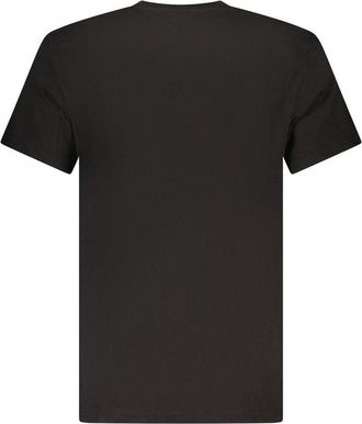 Tommy Hilfiger Logo-Embroidered Cotton T-shirt - Black