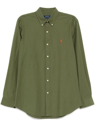 Polo Ralph Lauren Overhemd met geborduurd logo - Groen