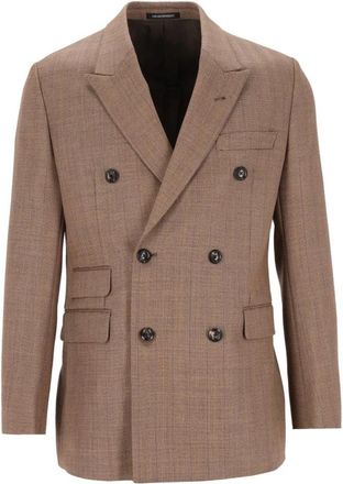 Emporio Armani Jassen - Heren - Blazers - Beige - L - Jassen