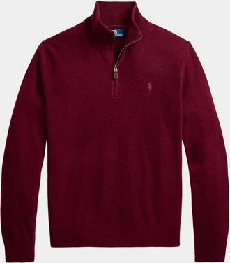 Polo Ralph Lauren Men & apos;s Wool Quarter-Zip Sweater