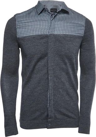 Emporio Armani Camicia con inserti - Grigio