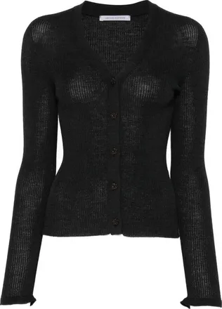 Cecilie Bahnsen Ribbed-knit V-neck Cardigan