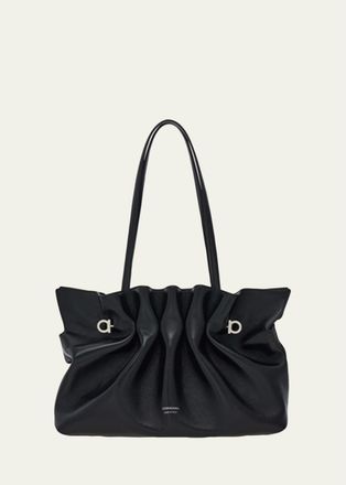 Ferragamo Medium Gancini Pierced Shoulder Bag