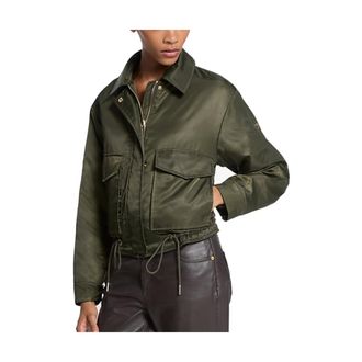 Michael Kors Dames, Jassen, Groen, Maat: S Nylon