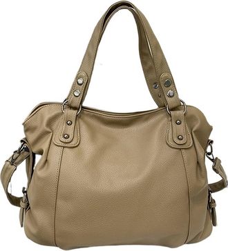 Generic Compatible For Womens Spacious Shoulder Bag, Large Capacity Commuter Handbag, Crossbody(Khaki)