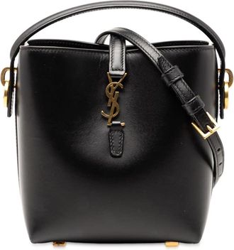 Saint Laurent Pre-owned Saint Laurent Mini Shiny Calfskin Le 37 Bucket Bag ARS765870.0424