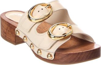 Schutz Schutz Juno Mid Block Leather Sandal