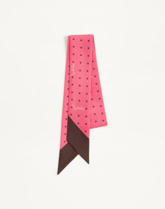 Valentino Garavani Stelline e Firma Starry silk bandeau scarf Wo