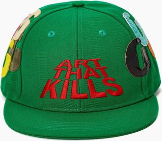 Gallery Dept. Mens Gallery Dept ATK G-Patch Fitted Cap in Green - Size: 7 3/4
