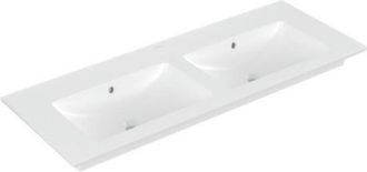 Villeroy & Boch V&b Schrank-doppelwaschtisch Venticello 1300x500mm. Mit &Uuml;berlauf Stone White C+