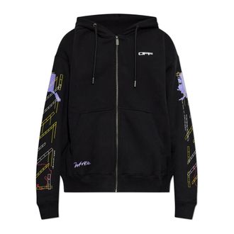 Off-white Heren, Sweatshirts & Hoodies, Zwart, Maat: S Katoen