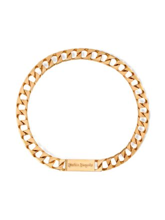 Palm Angels Collana a catena con logo - Oro