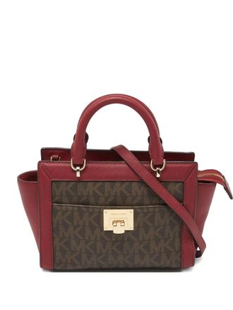 Michael Kors Shopper met monogram-print - Bruin