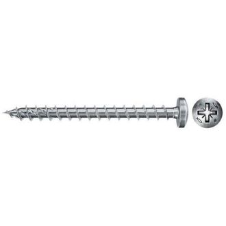 Fischer 670445 Powerfast Ii Fpf Ii Pzf 5,0x30 Bc 200 Con Cabeza Redonda, Engarce Pz, Rosca Total Y Cincado
