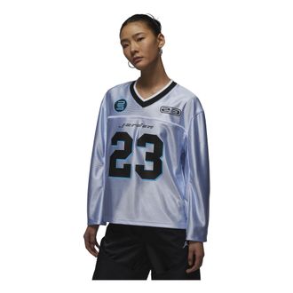 Nike Jordan (WMNS) Air Jordan Long Sleeve Jersey Asia Sizing Hydrogen Blue HF9460-407