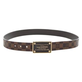 Louis Vuitton Pre-owned Vintage Damier Ebene Canvas Belt - - Pre-owned - Donna - Marrone - ONE SIZE