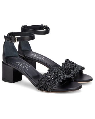 AGL Agl Crochet Leather Sandal