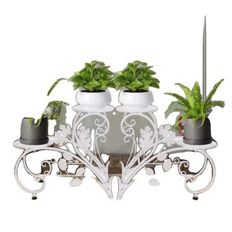 OEM Soporte Para Plantas, Dise&ntilde;o Moderno, Juego De 2, Blanco
