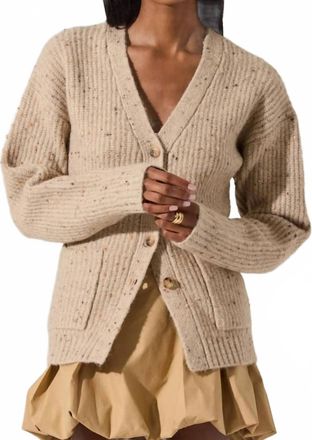 Astr Womens Saffi Sweater In Oatmeal Multi
