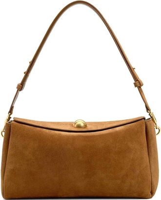 Ami Suede Leather Shoulder Bag