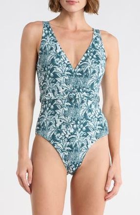 Onia Michelle One-Piece Simwuist in Sea Moss/w at Nordstrom Rack, Size X-Small