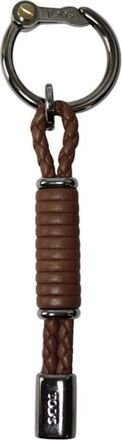 Tod's Stijlvolle leren handtas - Heren - Sleutelhangers & Tashangers - Bruin - ONE Size - Leer - Accessoires