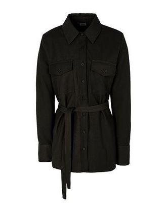 8 by YOOX BELTED SHIRT W/FRONT POCKETS