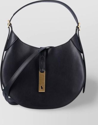 Polo Ralph Lauren leather crossbody shoulder bag buckle