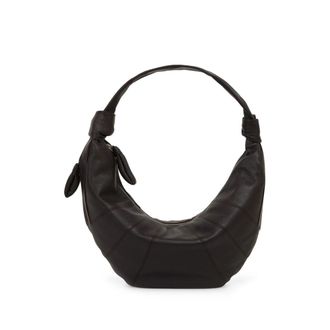Christophe Lemaire Large Fortune Croissant Leather Shoulder Bag