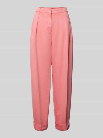 Boss Orange by Hugo Boss BOSS Orange Baggy Fit Stoffhose mit Bundfalten Modell Timbat in Rosa, Größe 36
