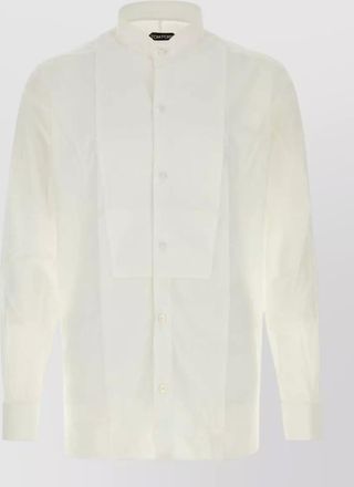 Tom Ford cotton shirt long sleeves mandarin collar cuffs