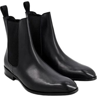 Anthony Veer Ashford Chelsea Boot in Obsidian Black Leather at Nordstrom, Size 10.5