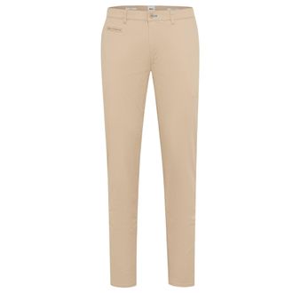 Brax Mens Cloth Trousers - Beige Cotton - Size 32 (Waist)