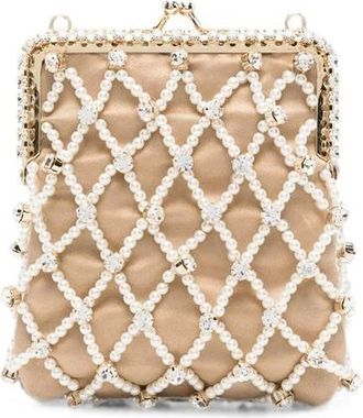 Rosantica Eterea Clutch - Dames - Clutches - Geel - ONE Size - Satijn - Tassen