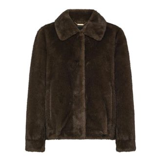 Seventy Faux Fur & Shearling Jackets, female, Brown, L, Faux Mink Fur Jacket
