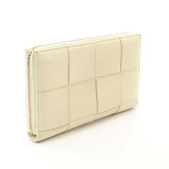 Bottega Veneta Pre-owned Wallets, female, Yellow, Size: ONE SIZE Pre-owned Leather Wallet