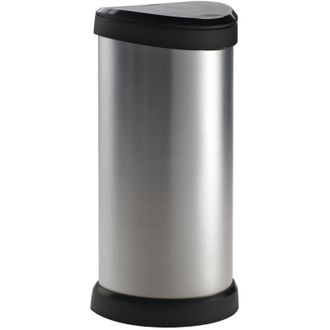 Curver Curver Cubo Basura Apertura Superior Deco 40 L Plateado 240641