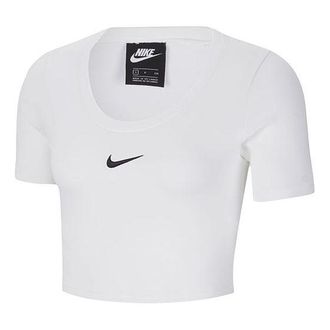 Nike (WMNS) Nike Sportswear Essential Sports Short Sleeve White CU5174-100