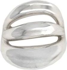 Panconesi Accessoires, Dames, Grijs, L, Triptych Blow Up Ring